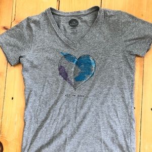 Life is Good comfy tee, All We Need is Love